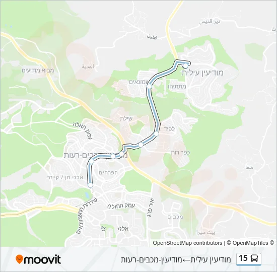15 Bus Line Map