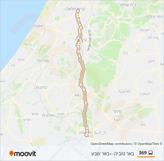 369 bus Line Map