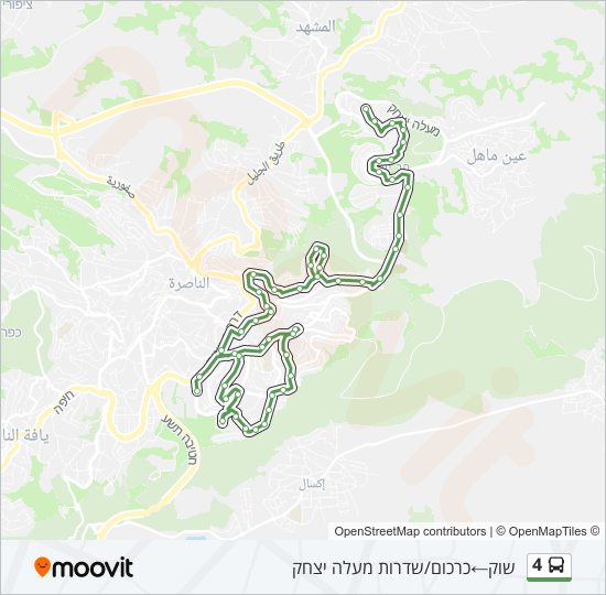 4 Bus Line Map