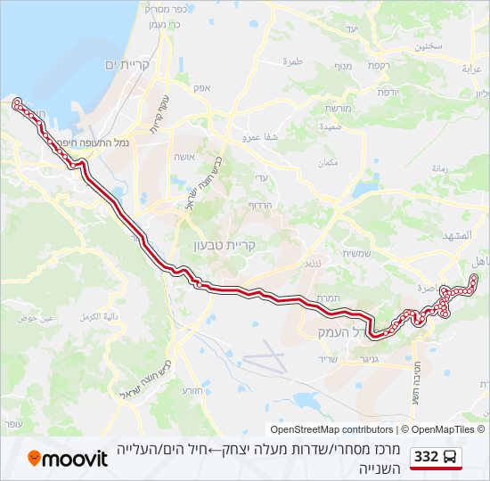 Автобус 332 маршрут остановки