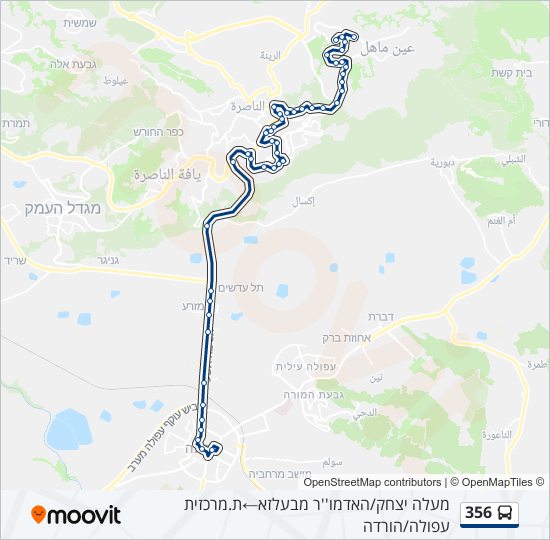 356 bus Line Map