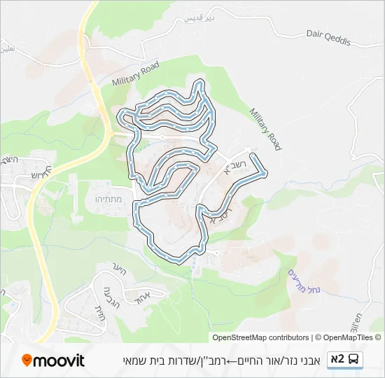 2A Bus Line Map