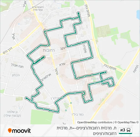 3A Bus Line Map