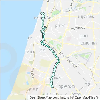 74 Bus Line Map