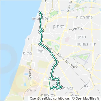 74 Bus Line Map