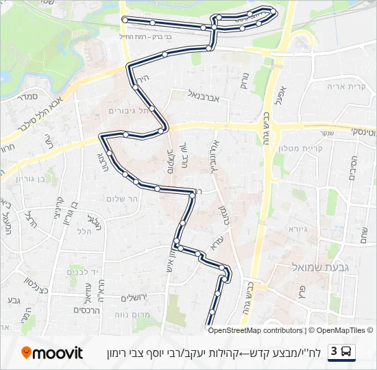 3 Bus Line Map