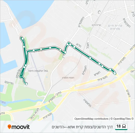 18 Bus Line Map