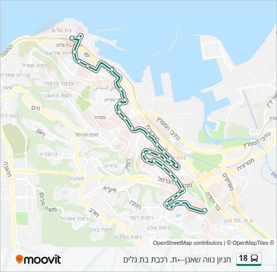 18 Bus Line Map