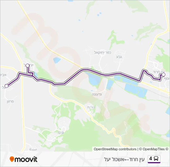 4 Bus Line Map