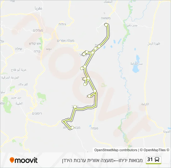 31 Bus Line Map