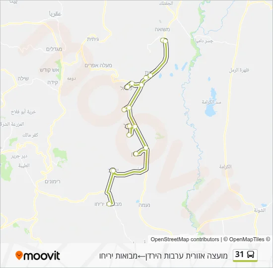 31 Bus Line Map