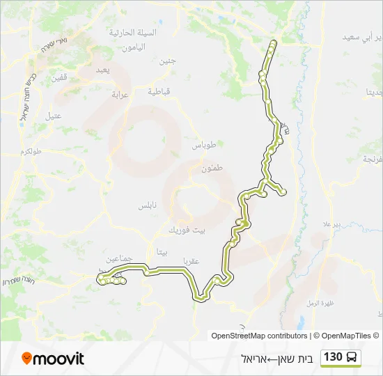 130 Bus Line Map