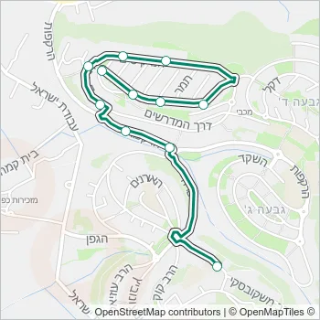 1 Bus Line Map