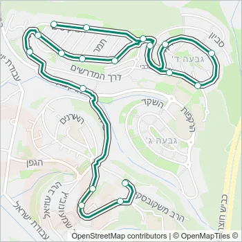 1 Bus Line Map