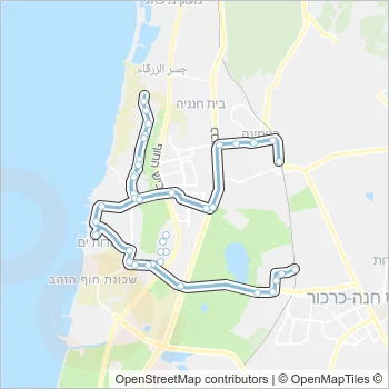 80 Bus Line Map