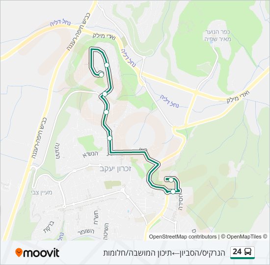 Автобус 24: карта маршрута