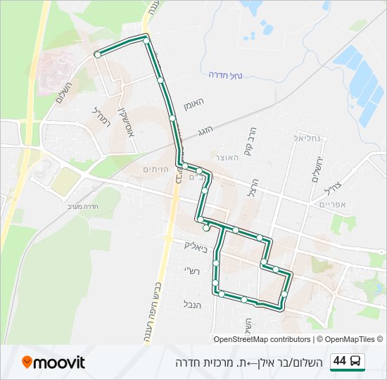 44 Bus Line Map