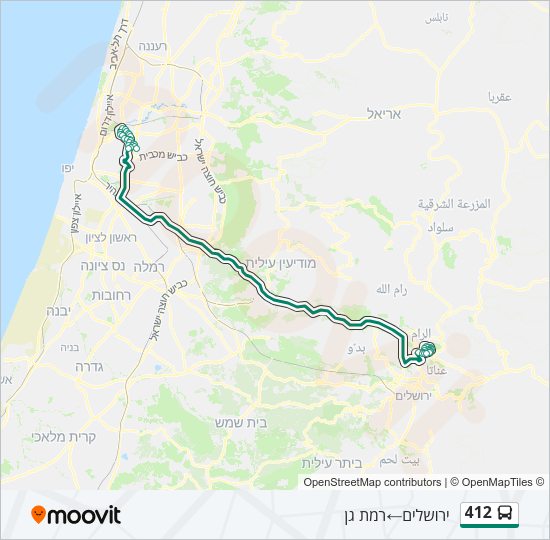 412 bus Line Map