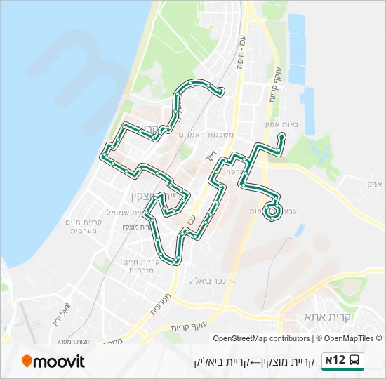 12A Bus Line Map