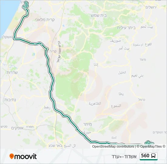 560 Bus Line Map