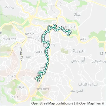 34 Bus Line Map