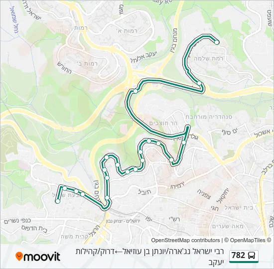 782 Bus Line Map