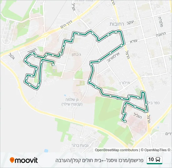 10 Bus Line Map