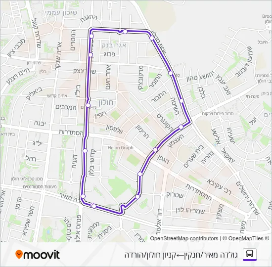 שאטל סוקולוב Bus Line Map