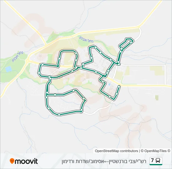 7 Bus Line Map