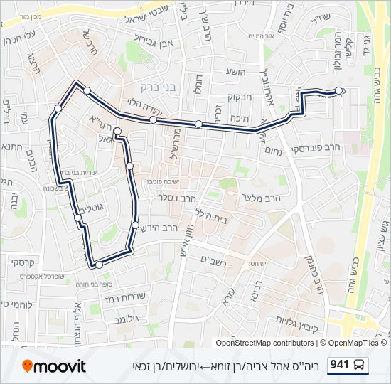 941 Bus Line Map