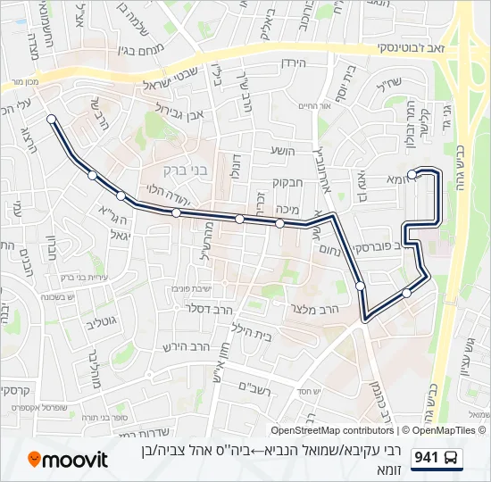 941 Bus Line Map