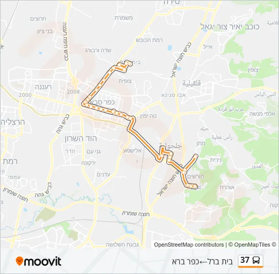 37 Bus Line Map