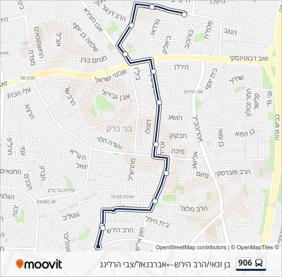 906 Bus Line Map