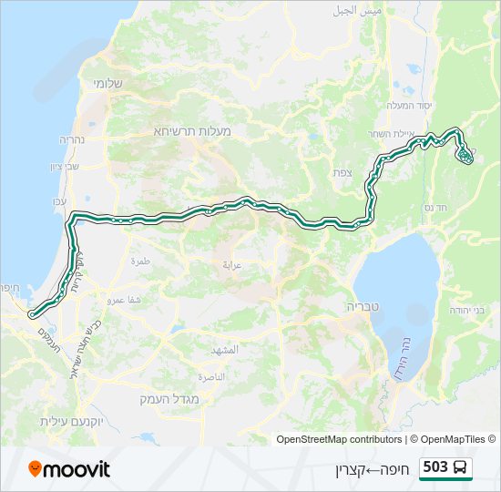 503 Bus Line Map