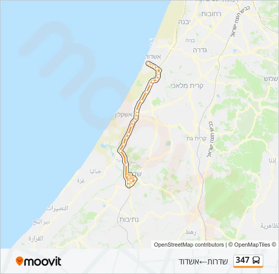 347 Bus Line Map