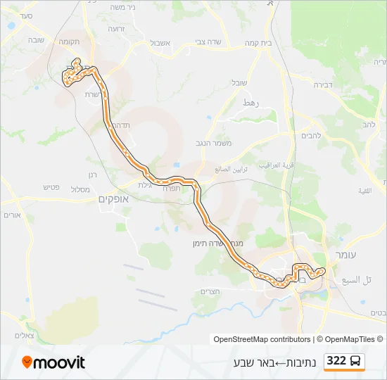 322 Bus Line Map