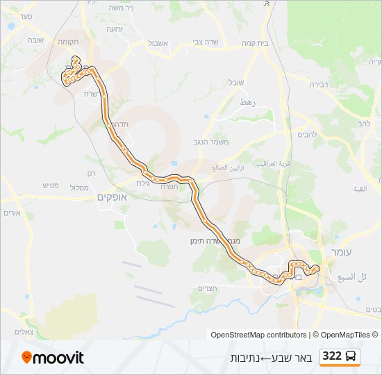 322 Bus Line Map
