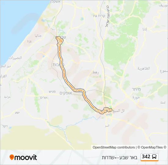 342 Bus Line Map