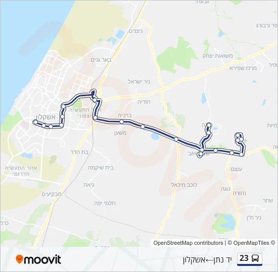23 Bus Line Map