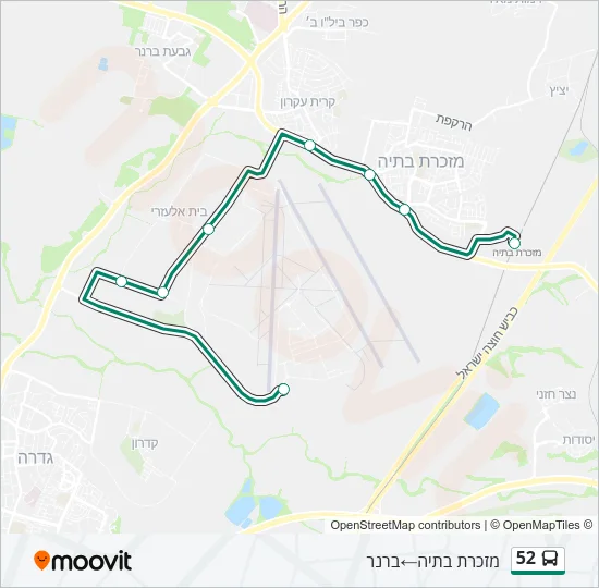52 Bus Line Map