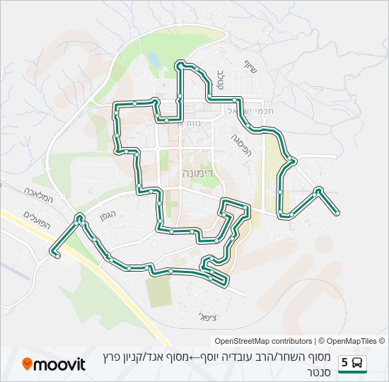 5 Bus Line Map