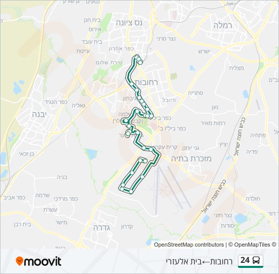 24 bus Line Map