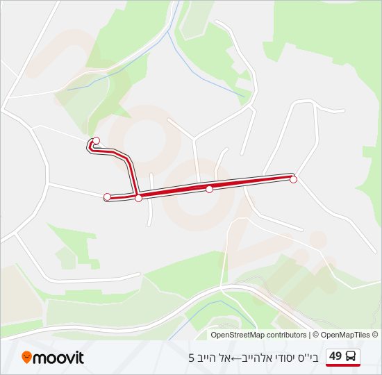 49 bus Line Map