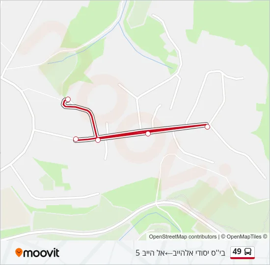 49 Bus Line Map