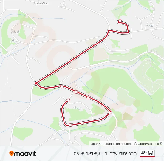 49 Bus Line Map