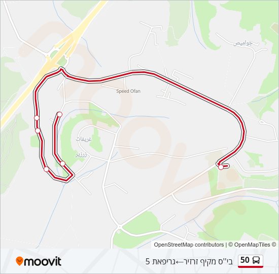 Автобус 50: карта маршрута