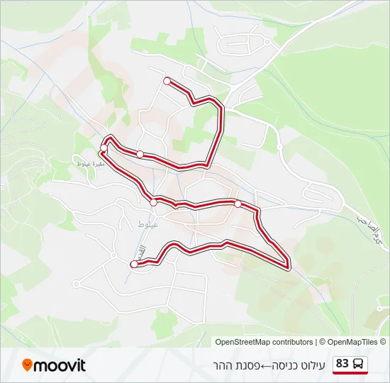 83 Bus Line Map