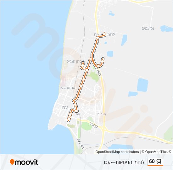 60 Bus Line Map