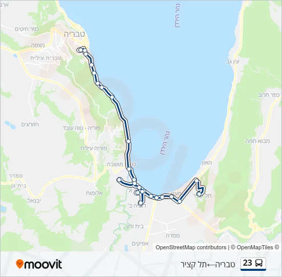 23 Bus Line Map