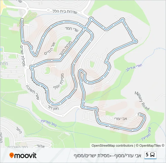 Автобус 5: карта маршрута